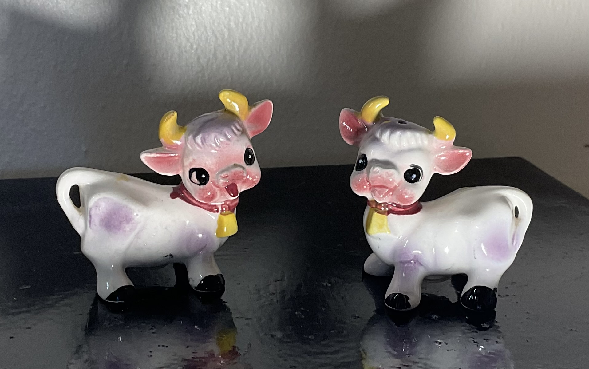 Elsie Cow 1950s Salt and Pepper Shakers