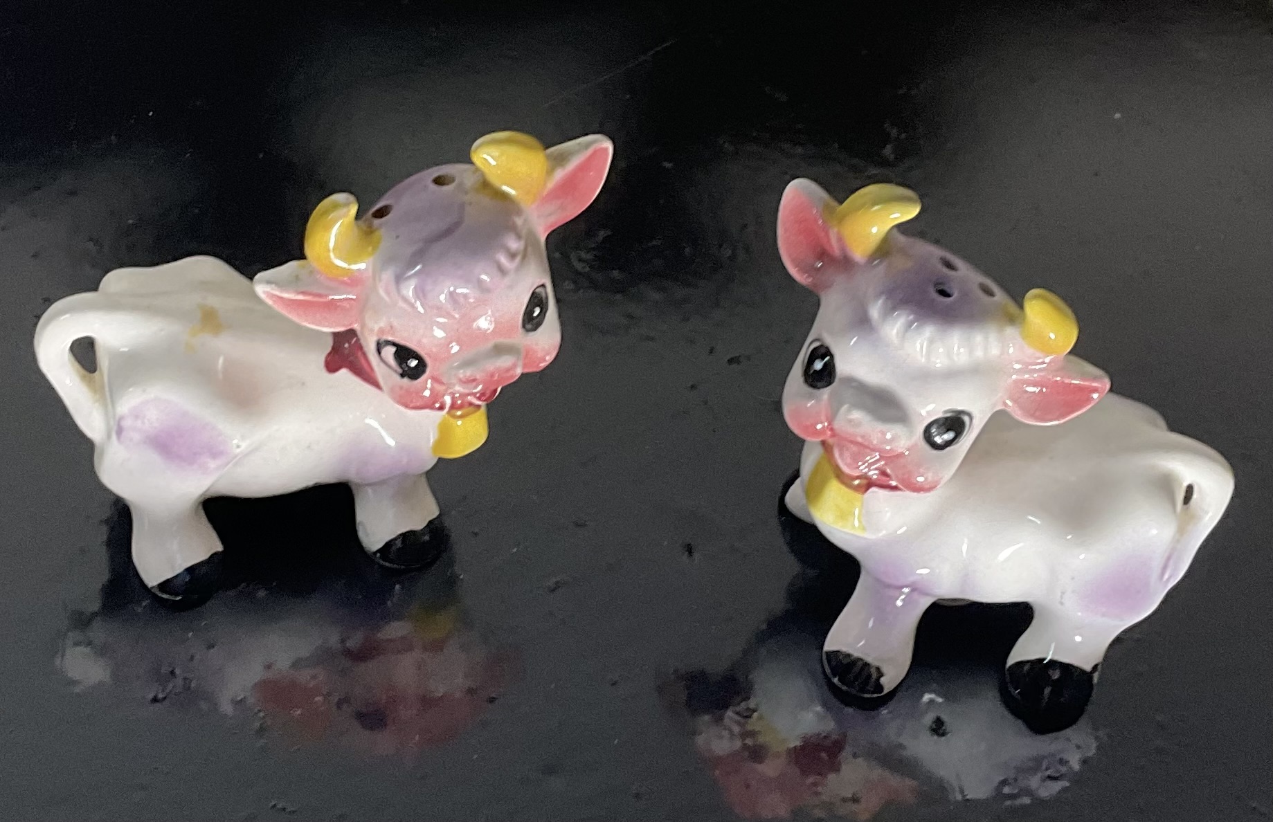 Elsie Cow 1950s Salt and Pepper Shakers