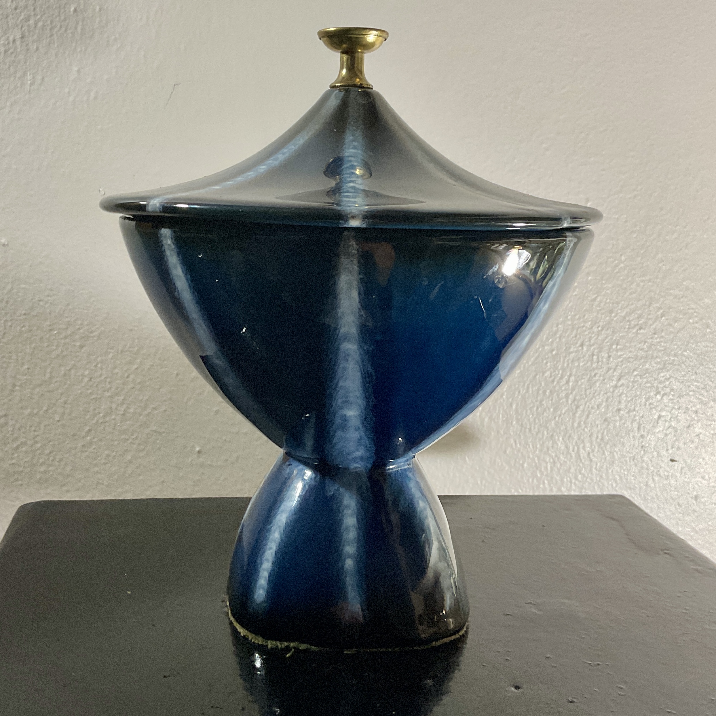 1960s Hull Pottery Lidded Candy Dish