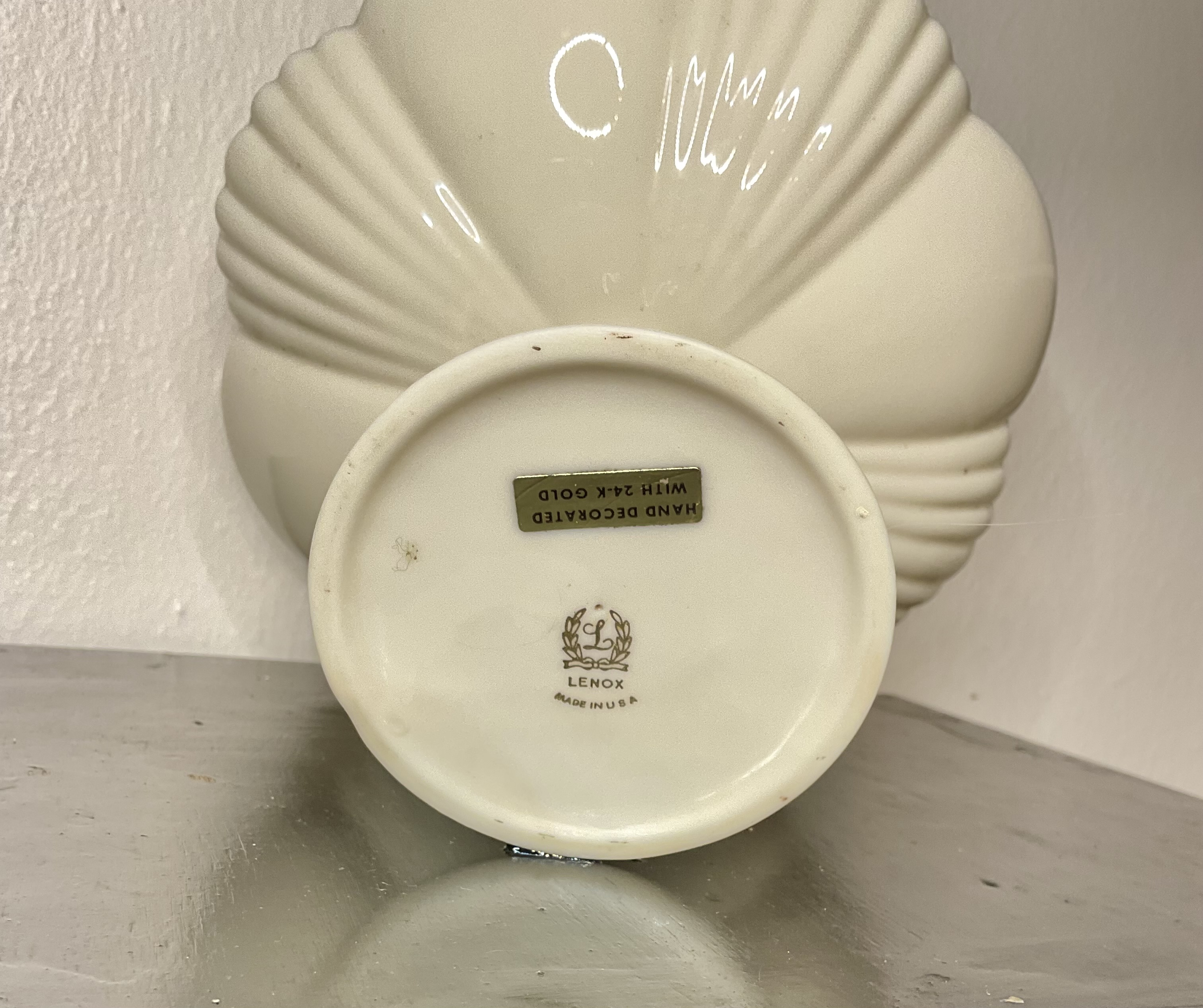 Lenox USA Scalloped Compote