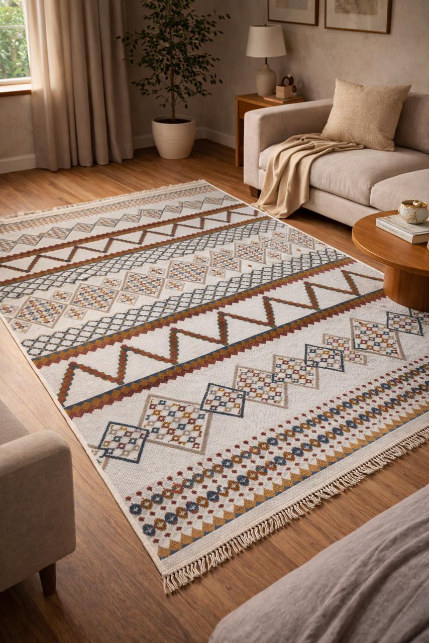 Boho Geometric Area Rug