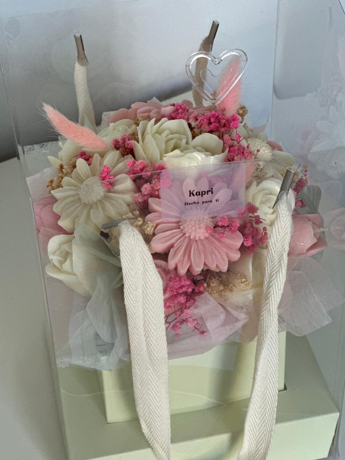 Bouquet de Velas Aromáticas Artesanales en Caja de Regalo Premium