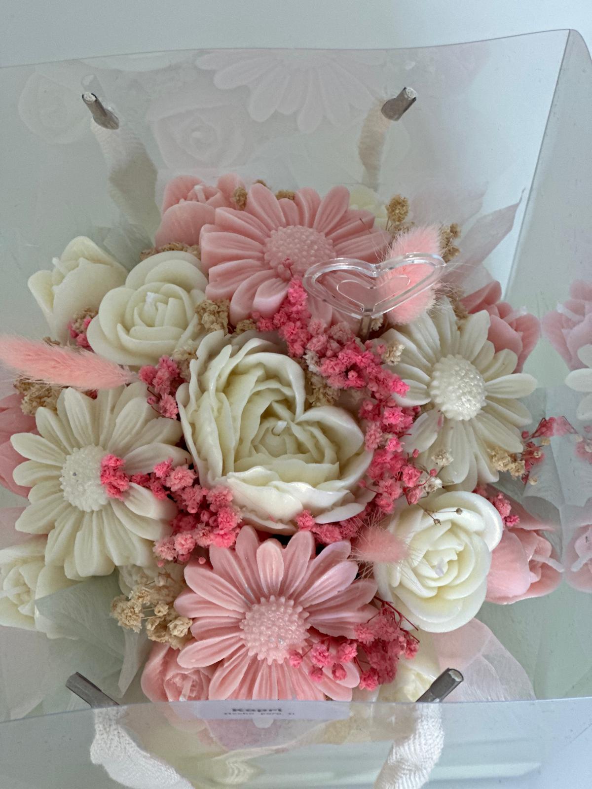Bouquet de Velas Aromáticas Artesanales en Caja de Regalo Premium