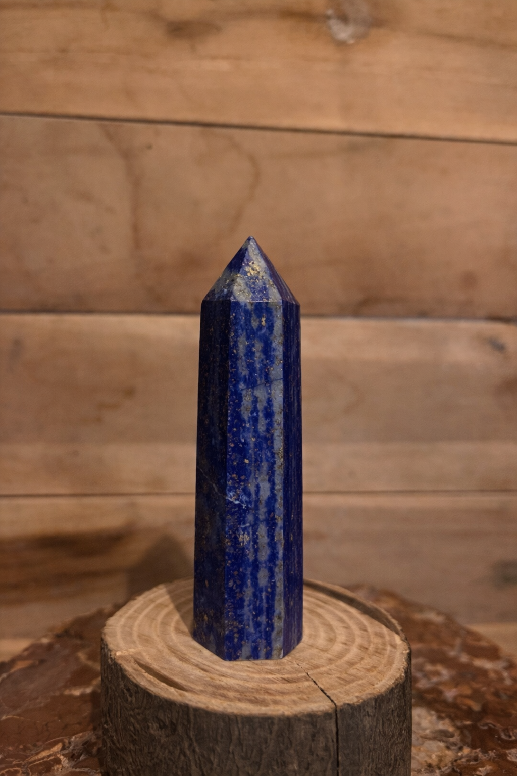 pointe de lapis lazuli