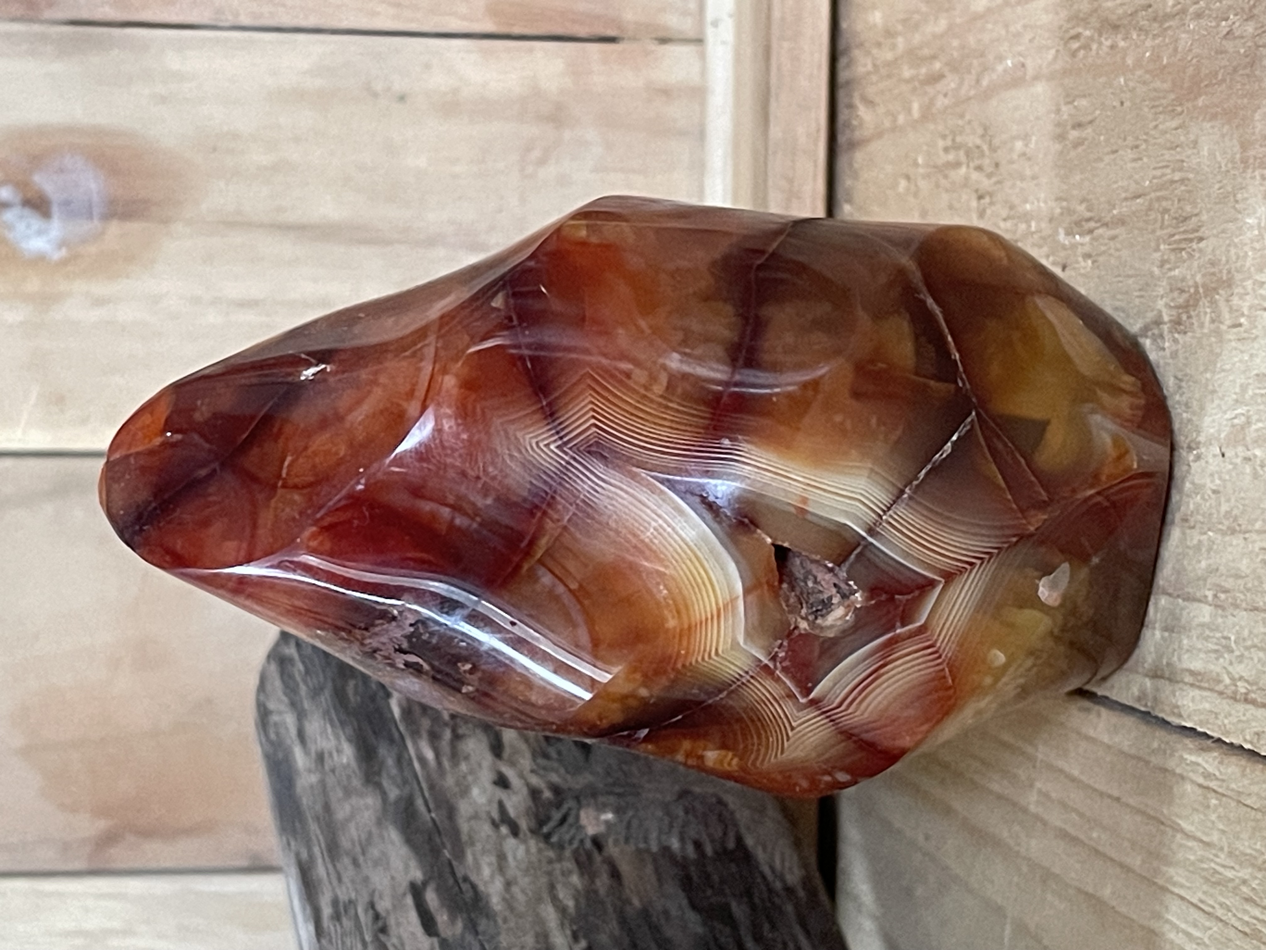 Forme libre flamme de cornaline 