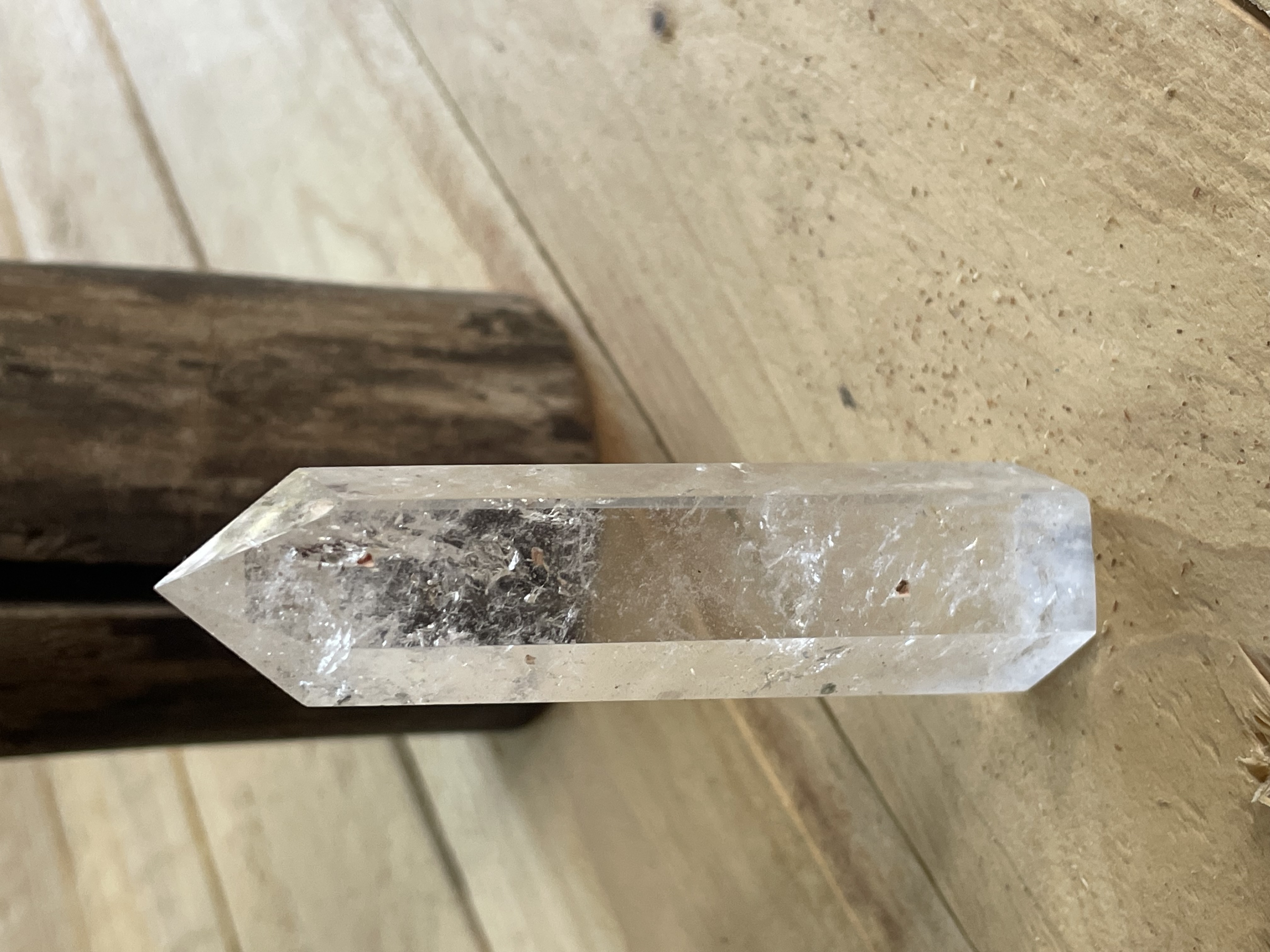 Pointe de cristal de roche