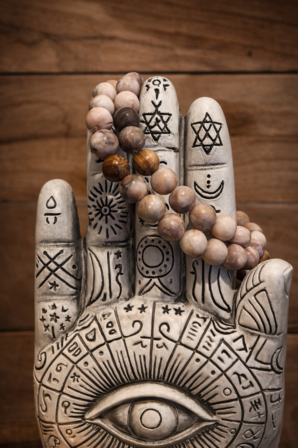 Bracelet de jaspe zebre rose.