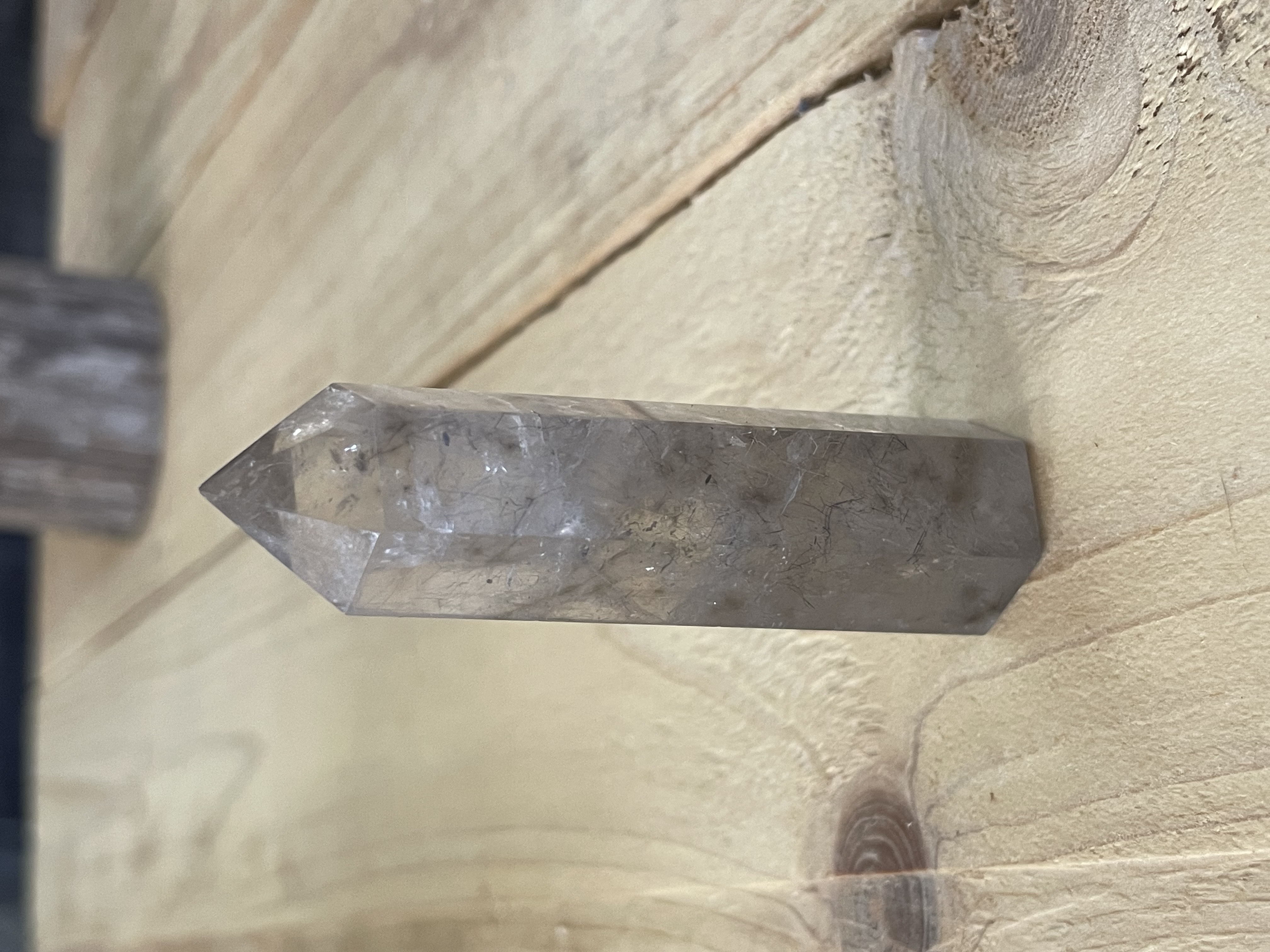 Pointe de Cristal de Roche Fumé