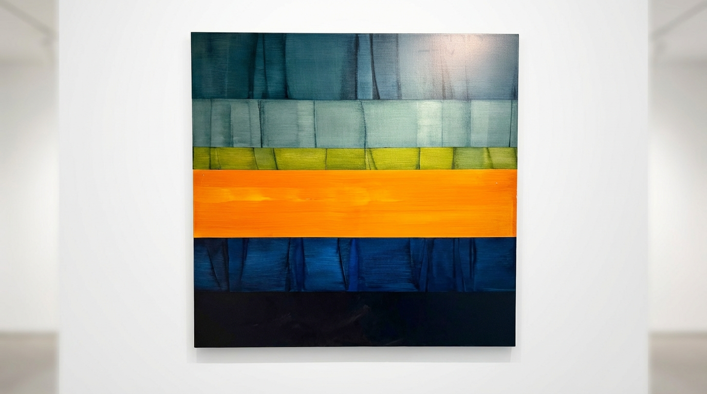 Abstract Color Block Canvas