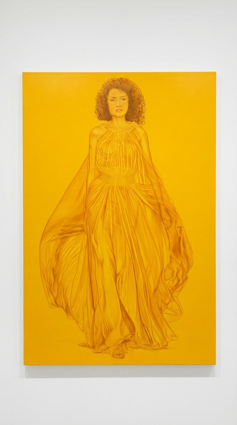 Yellow Elegance Portrait