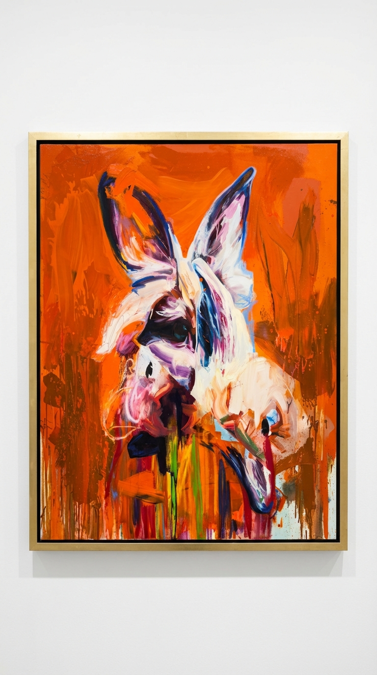 Abstract Donkey Portrait