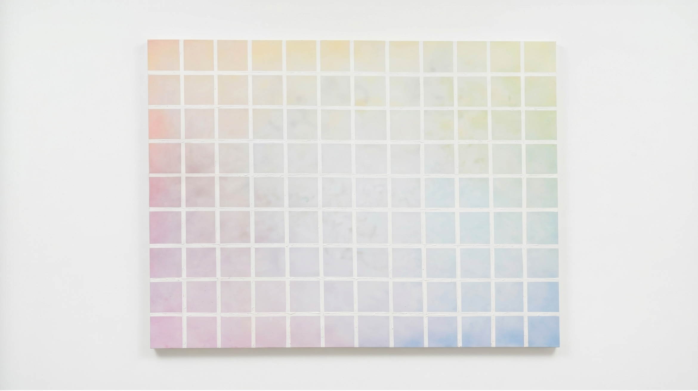 Pastel Grid Canvas Art