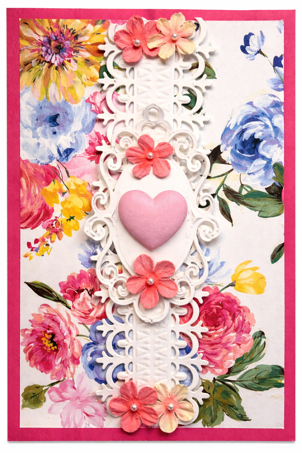 Floral Heart Greeting Card
