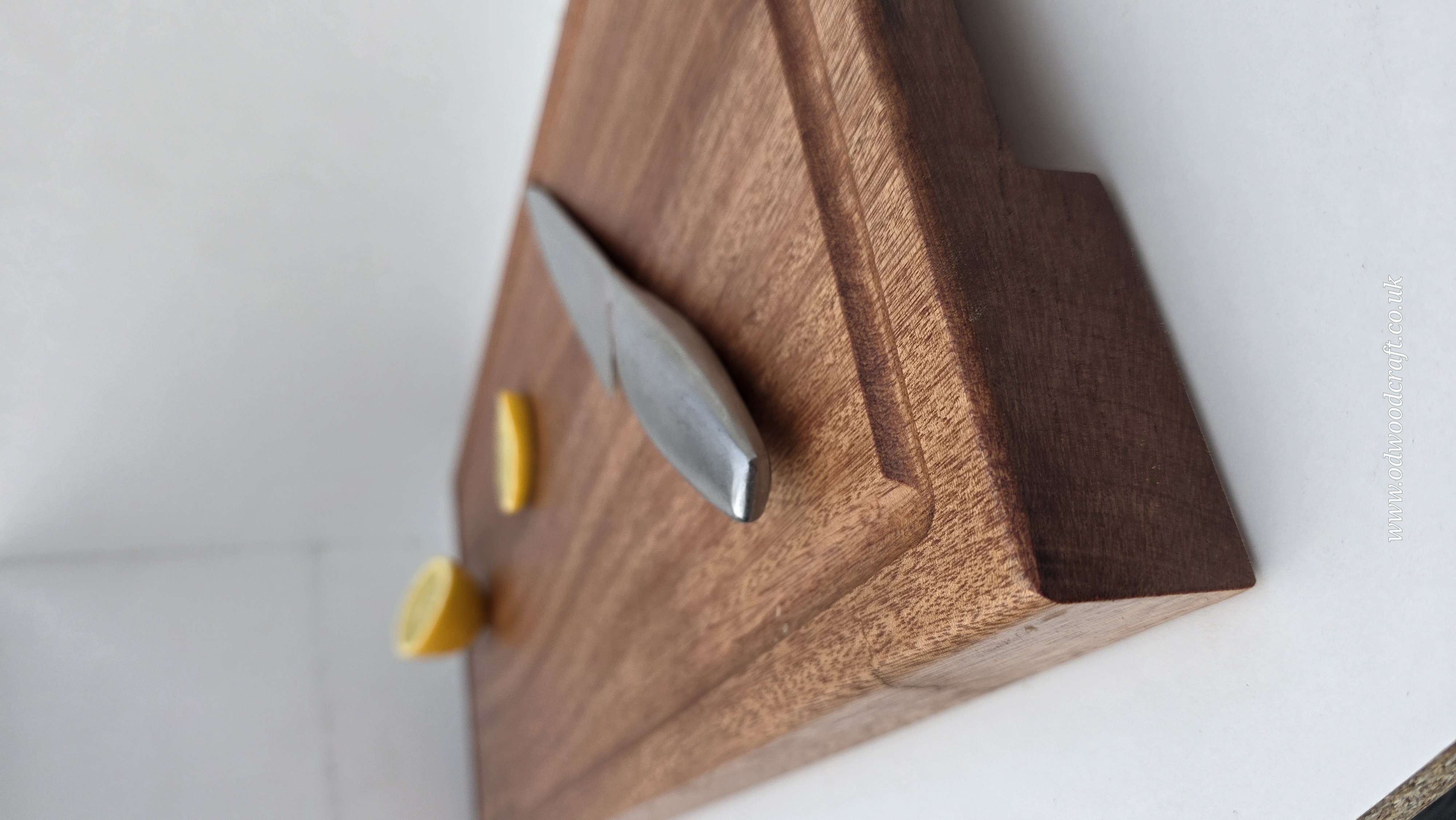 Handmade Solid Meranti Chopping Board with Juice Groove & Finger Grooves made to order 