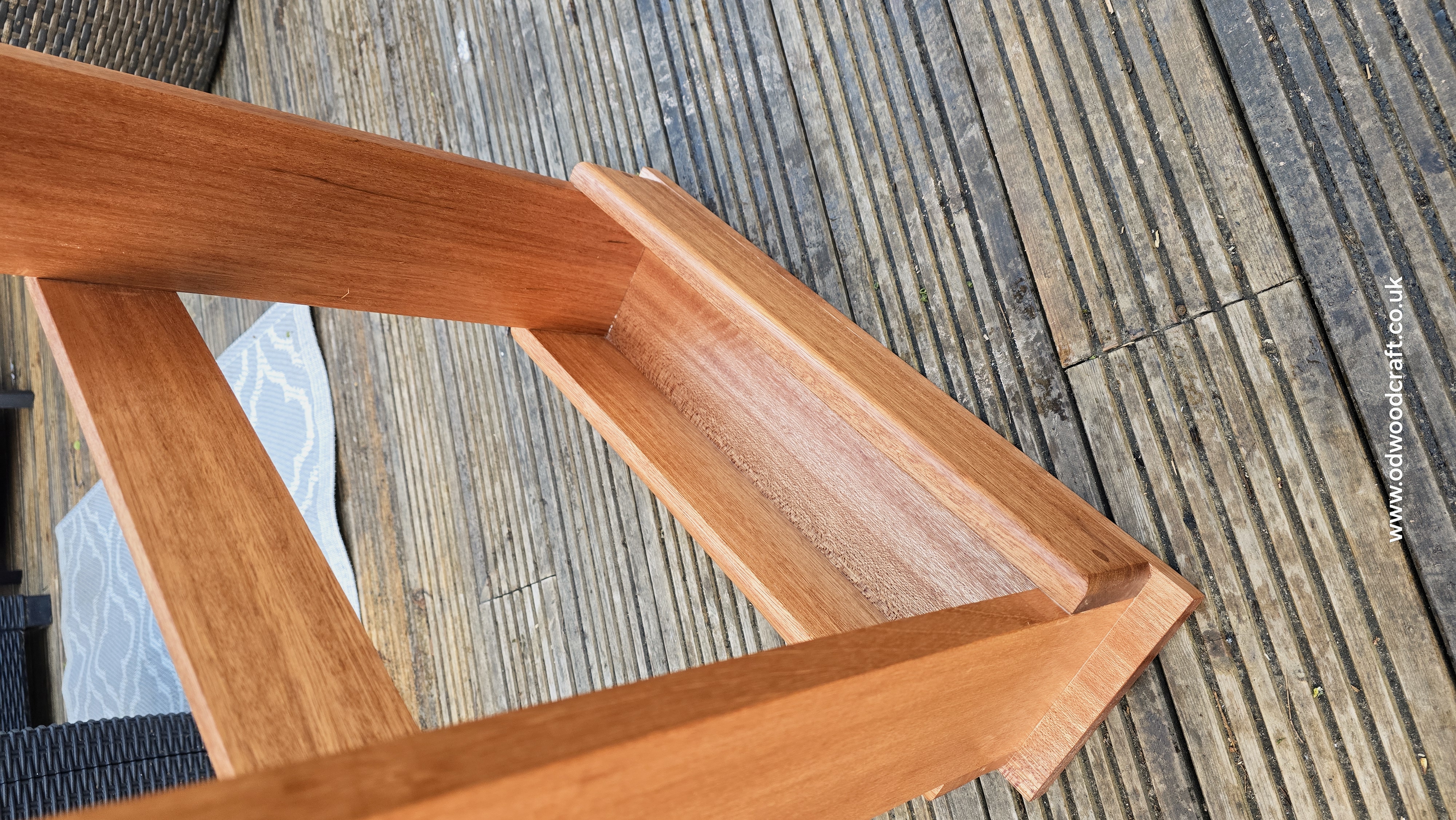 Handmade Sofa Side Table – Solid Meranti Wood