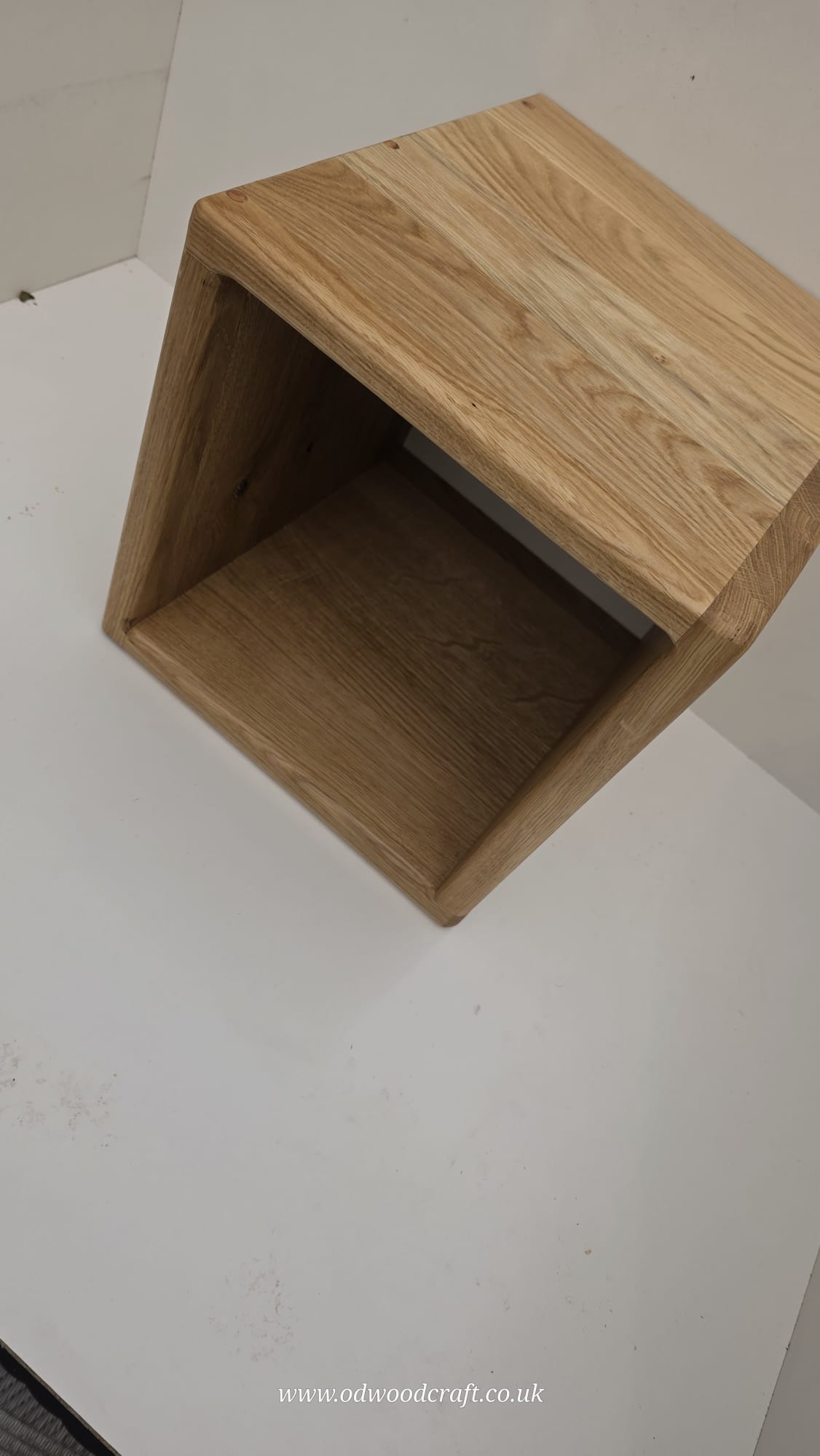 Solid Oak Cube Shelves 30cm | Floor Standing Storage Cubes x 1