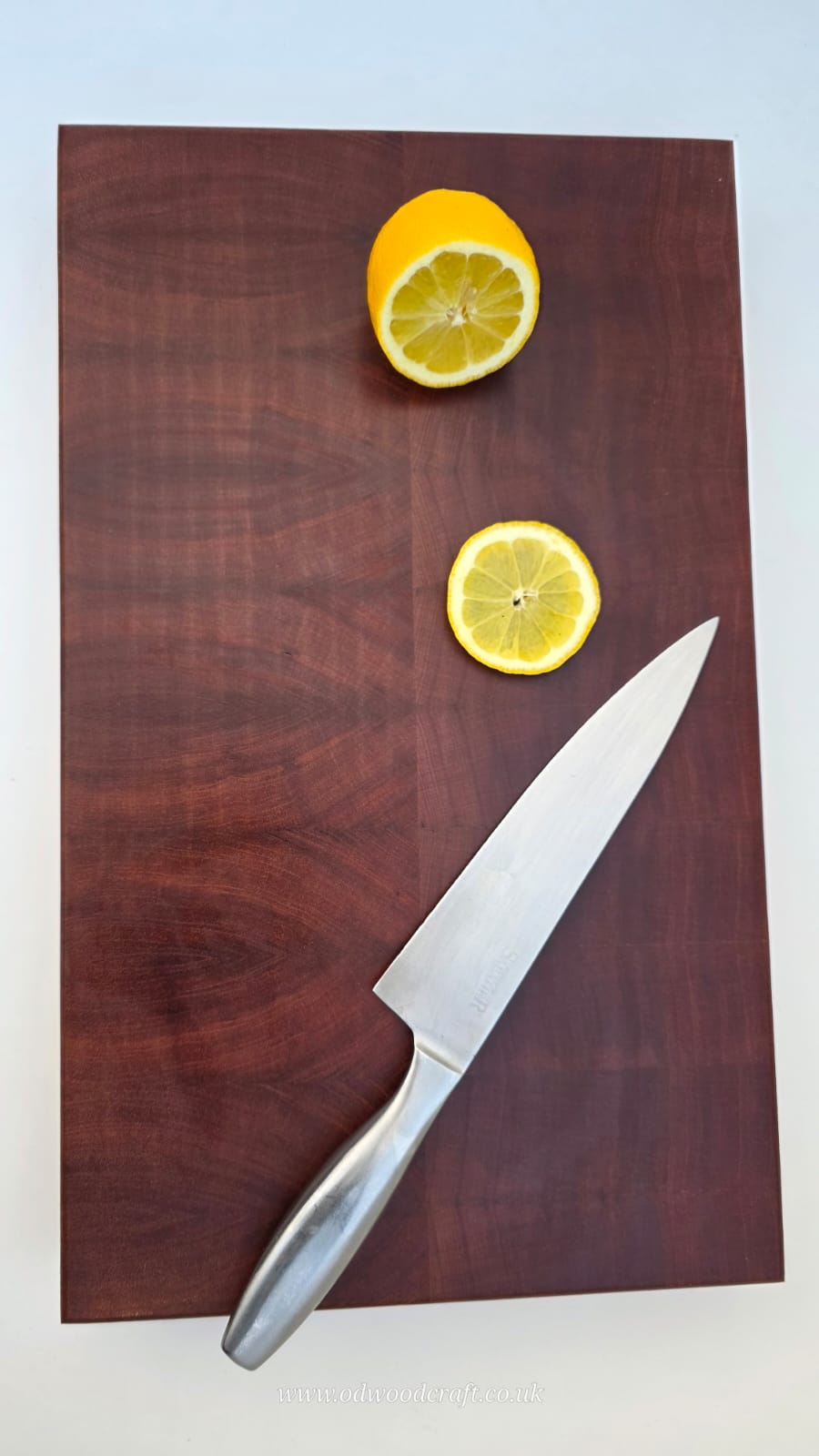 Mixed Hardwood End Grain Chopping Board (Meranti & Sapele Mix) – 46.5 x 28 x 5.3 cm – Extra Thick Butcher Block – Optional Finger Grooves