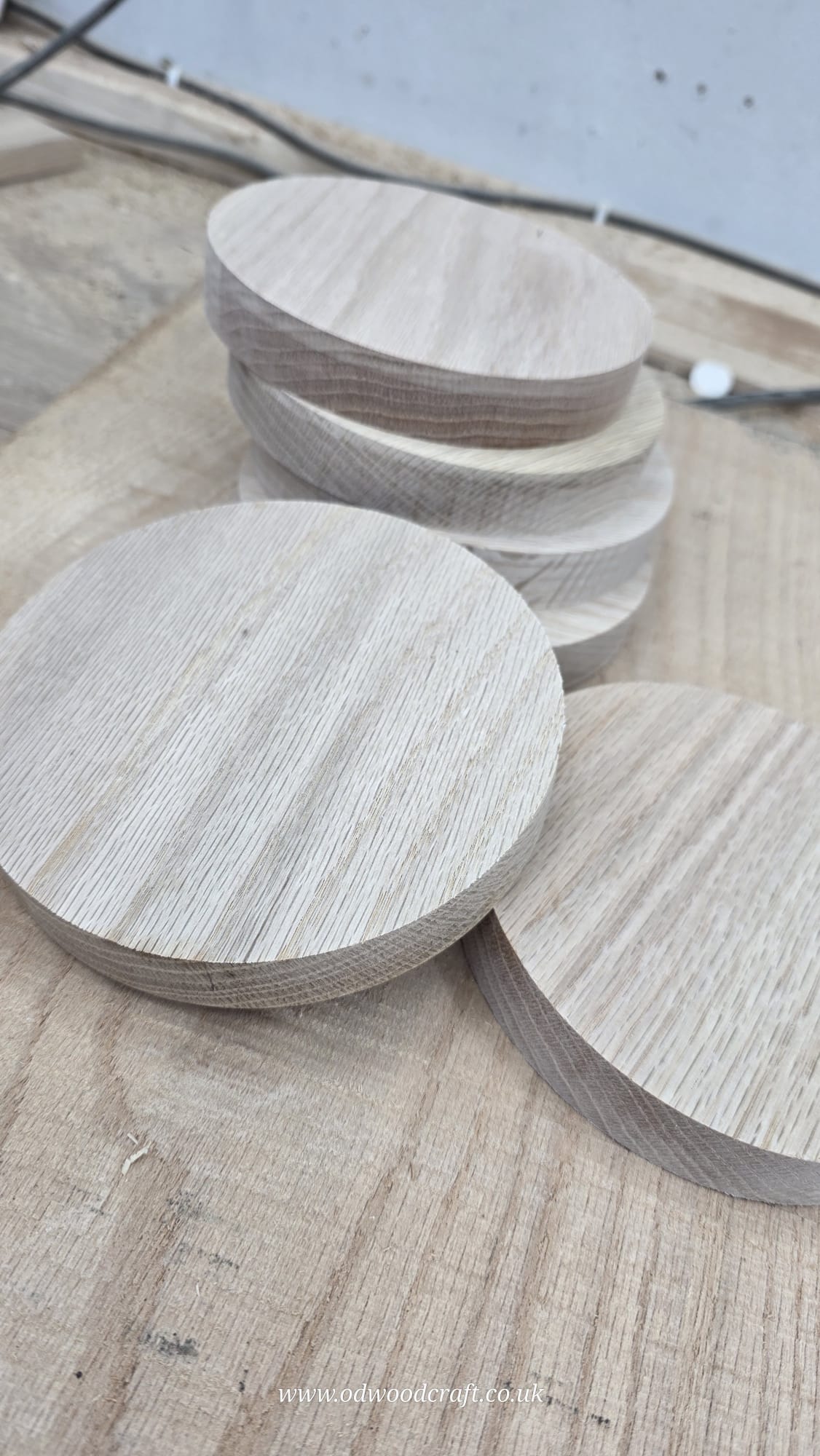 Round Oak Craft Blanks 145mm x 22mm | Bulk