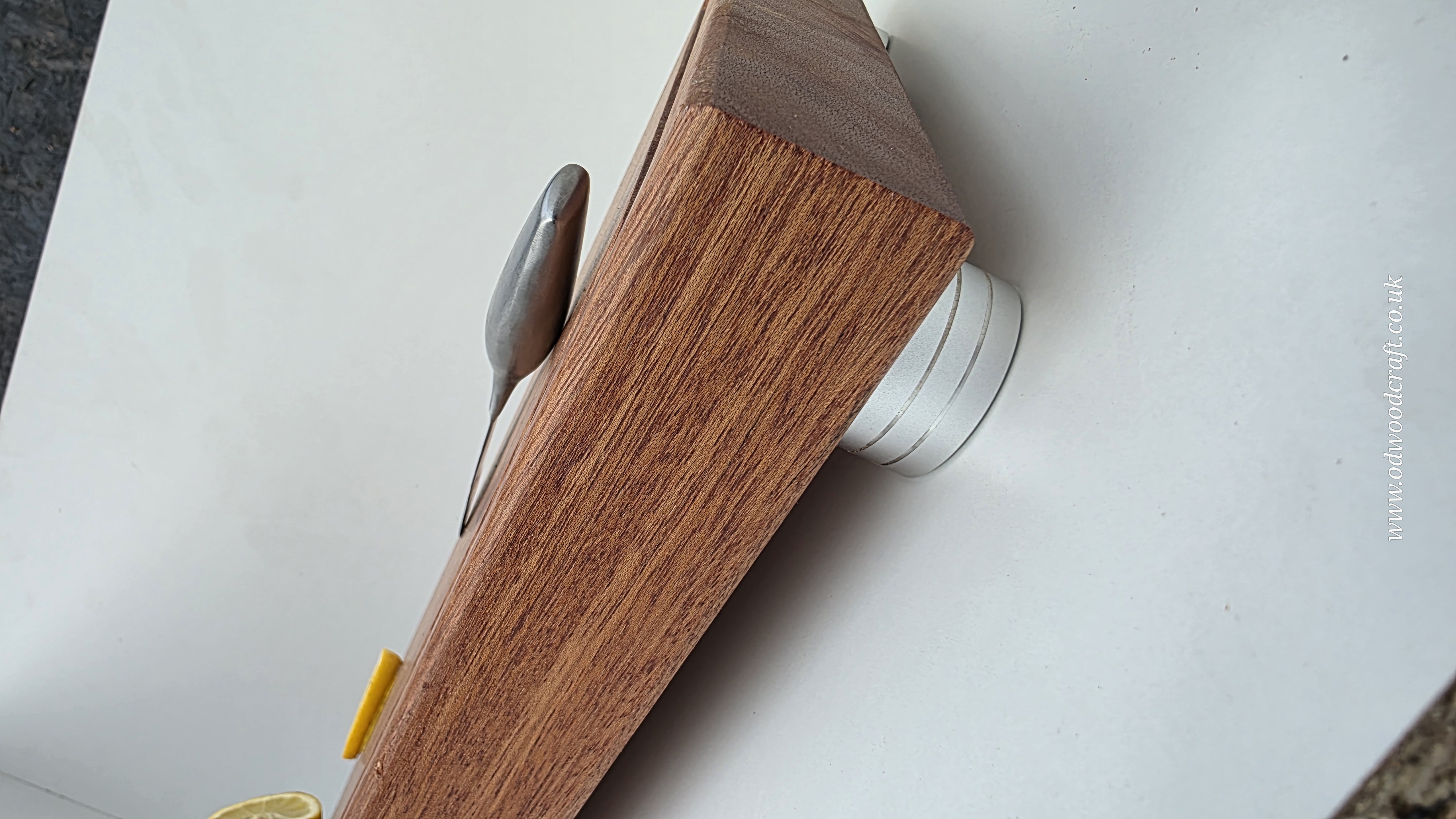 Handmade Solid Meranti Chopping Board with Juice Groove, Finger Grooves & Non-Slip Feet Made to order