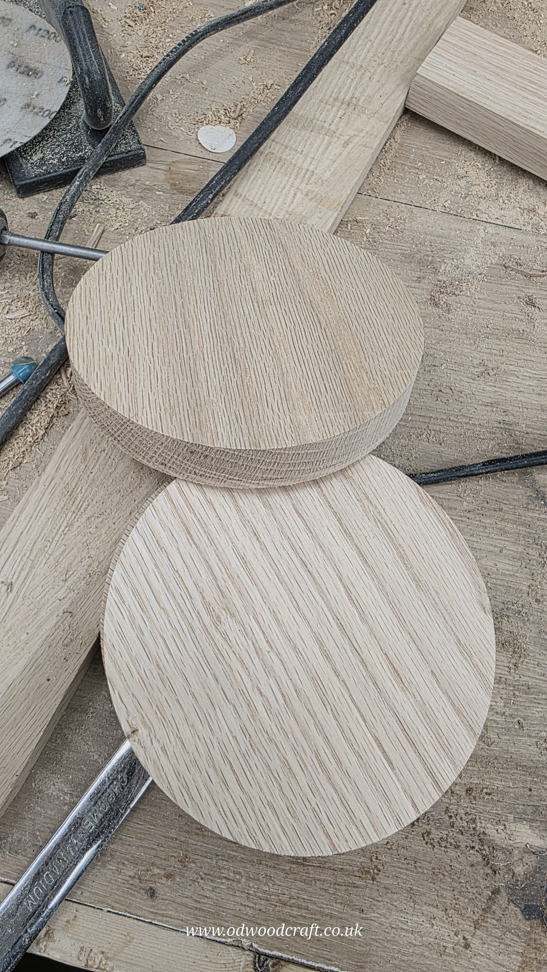 Round Oak Craft Blanks 145mm x 22mm | Bulk