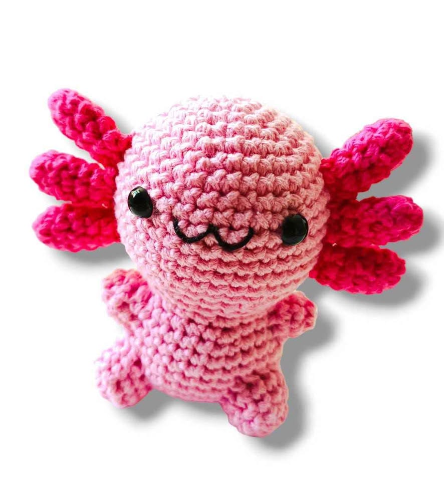 Axolote tejido a mano