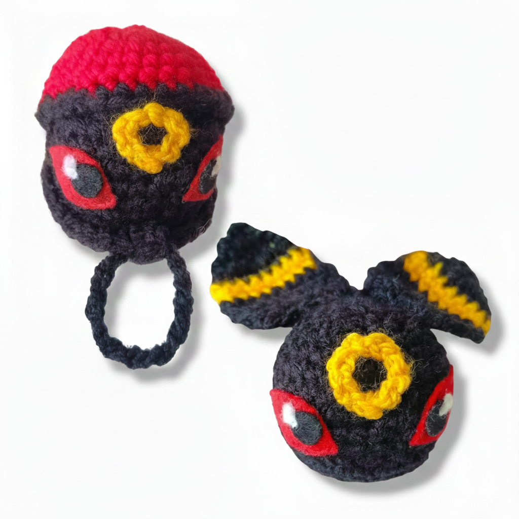 Pokemones tejidos con pokebola