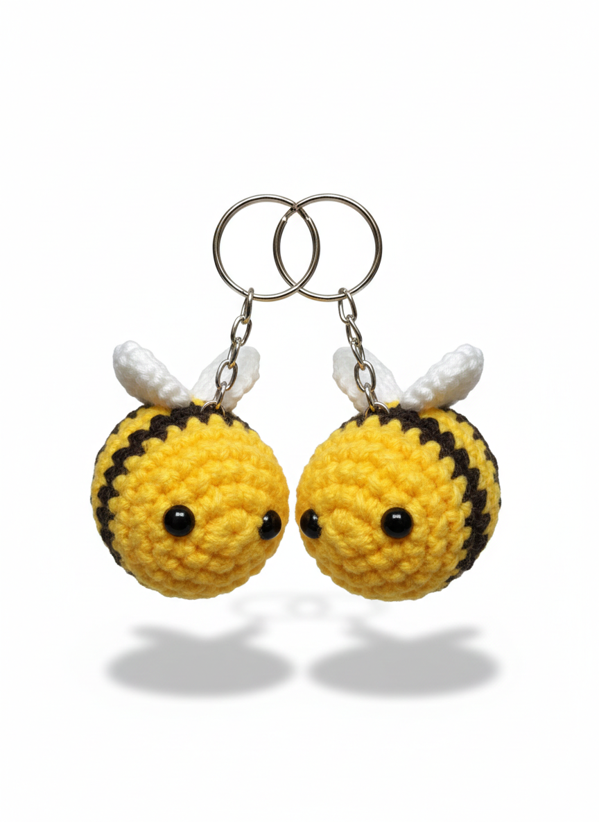 Llaveros Abejita Tejidos