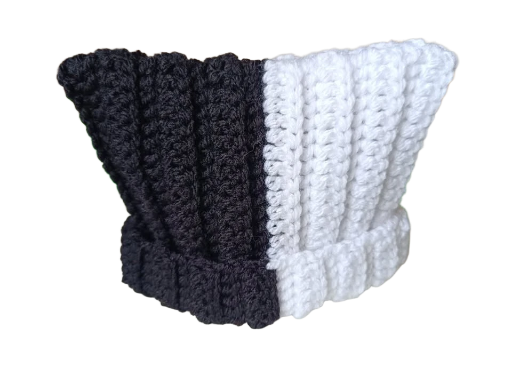 Gorro tejido bicolor