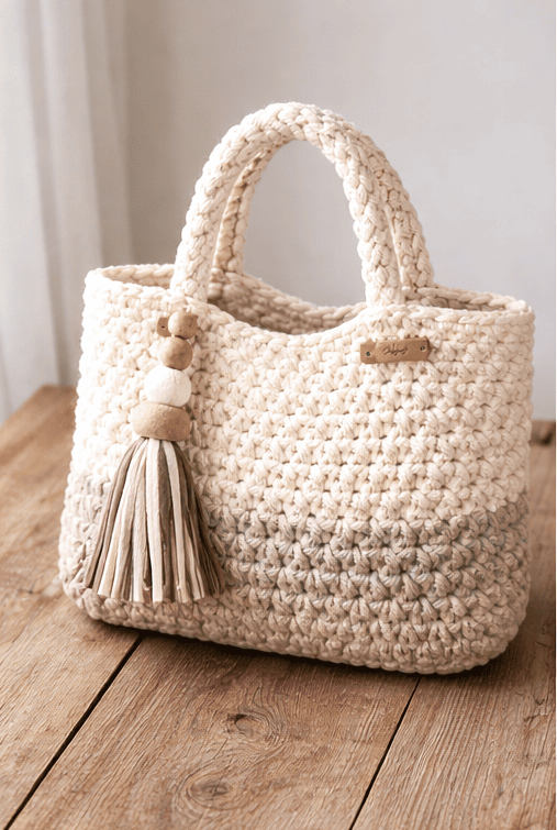 bolsa de mano en trapillo