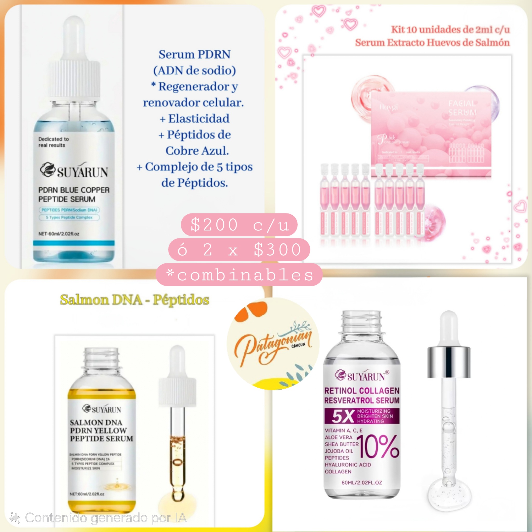 *2x1 Suyarun Sérum de Péptidos de Cobre Azul