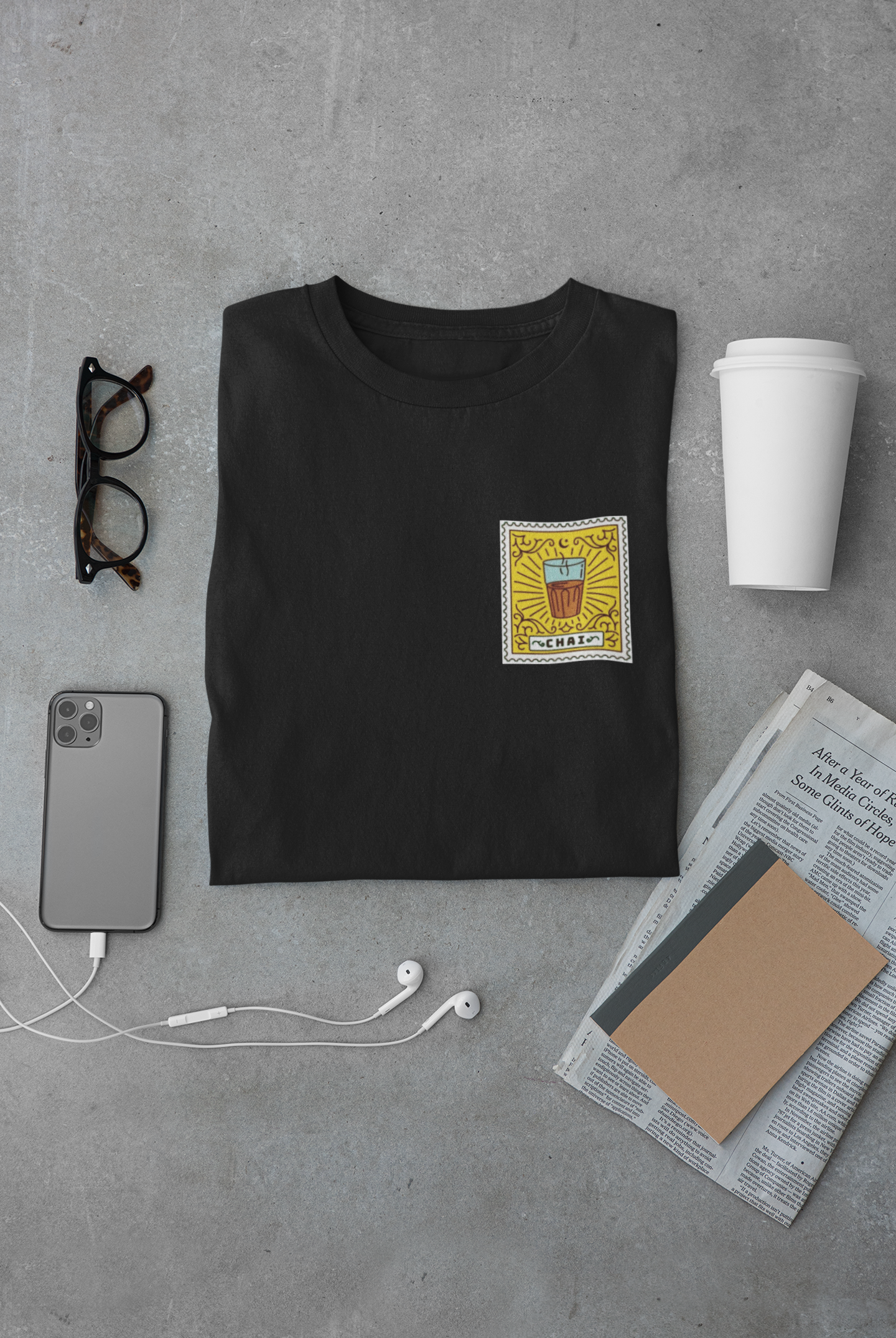 Chai Stamp Pocket Tee