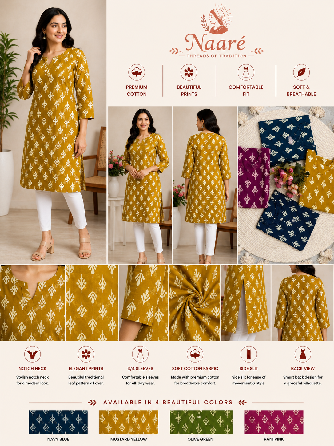 Printed Cotton Kurti