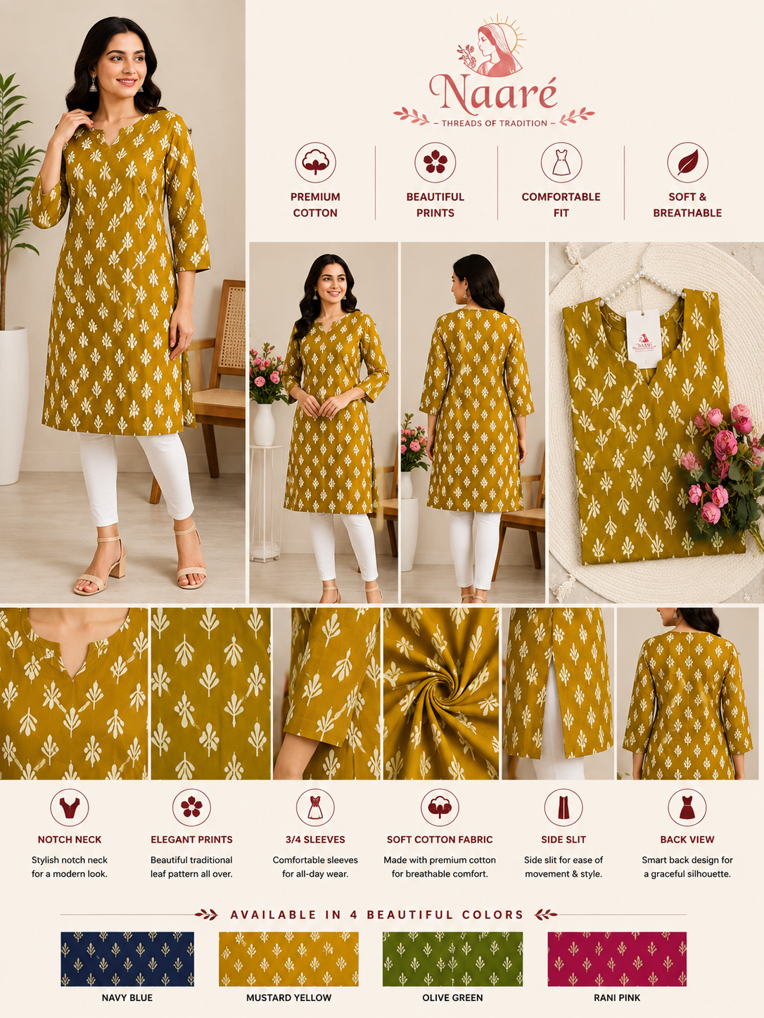 Printed Cotton Kurti