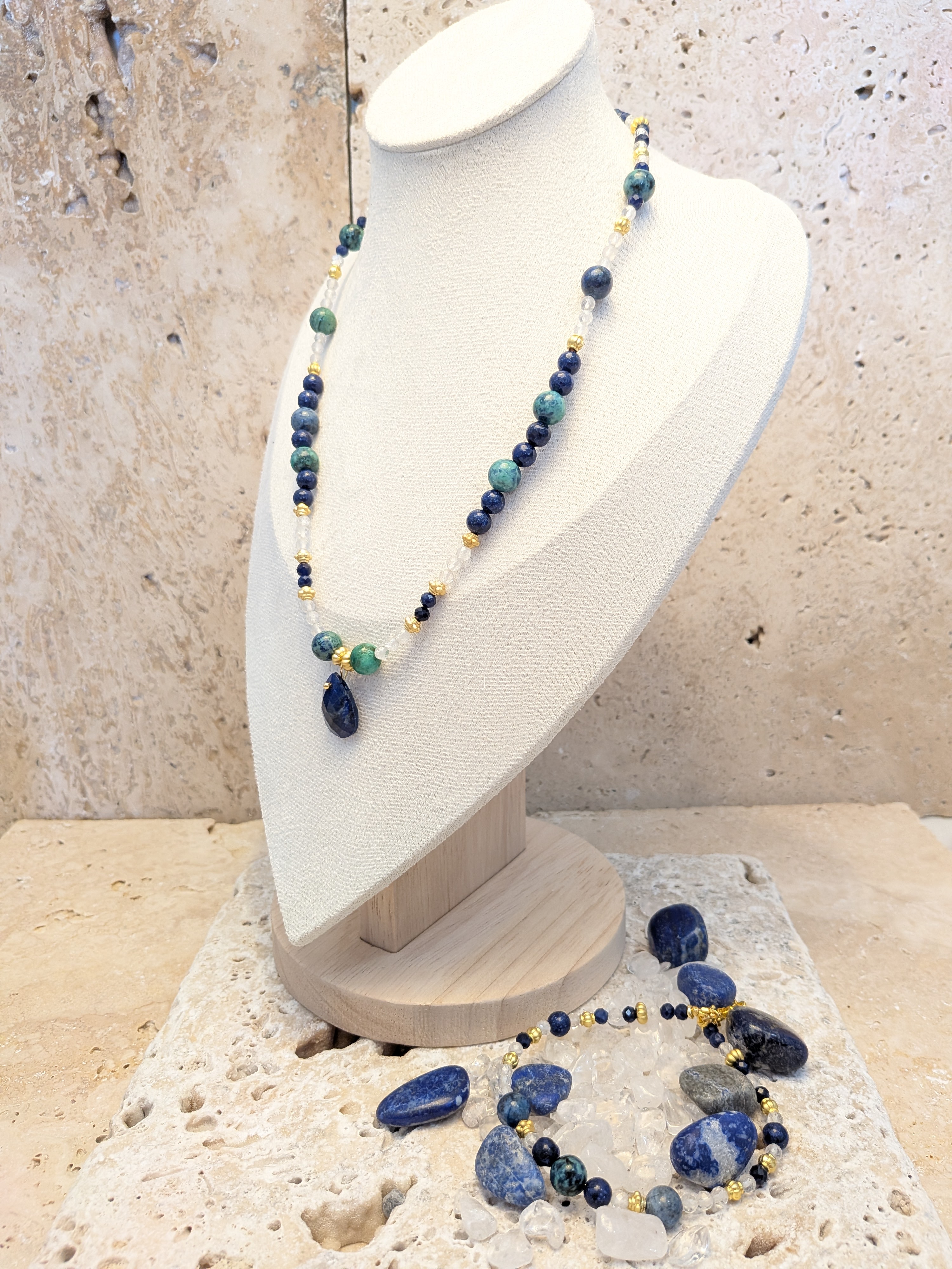  Expression de soi- Collier pierre naturelle