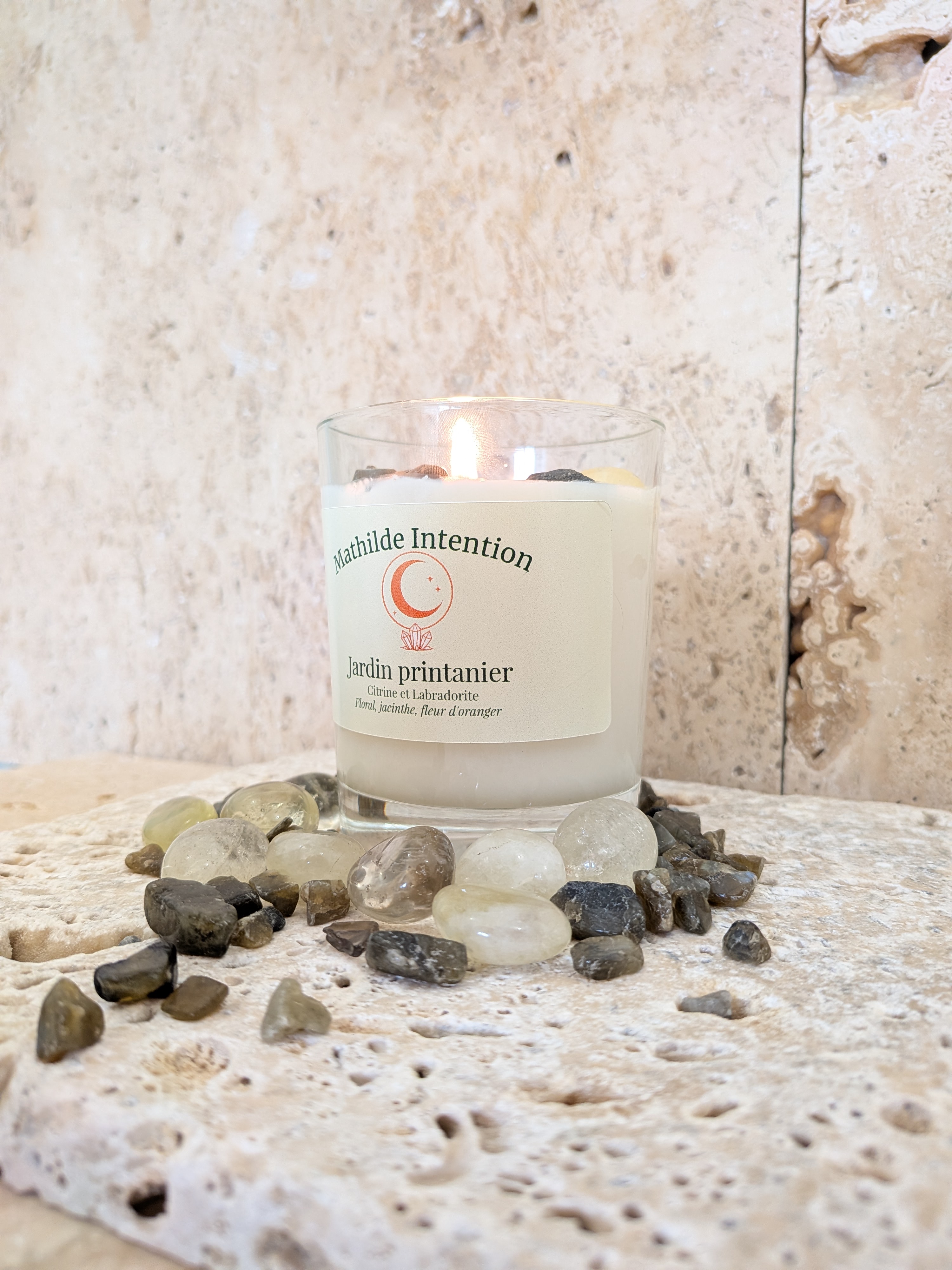 Jardin printanier -  bougie d'intention