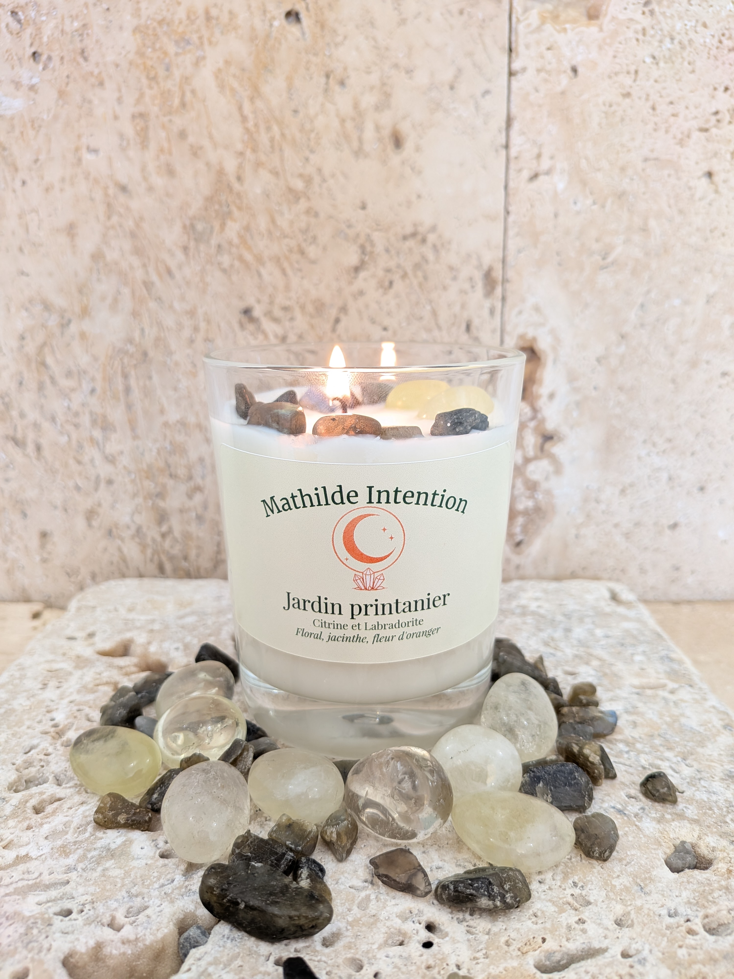 Jardin printanier -  bougie d'intention