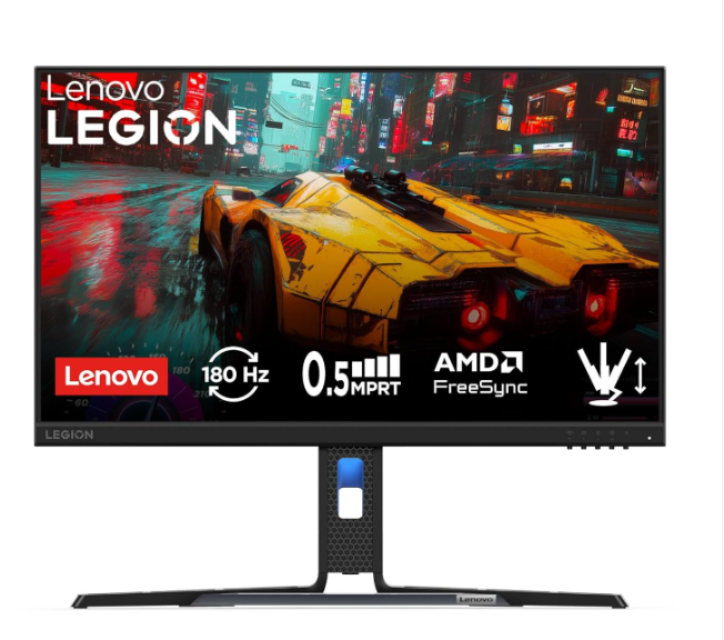 Lenovo Legion R24e | 24″ (60.9cm) FHD 180Hz Gaming Monitor | 0.5ms, AMD FreeSync, 99% sRGB, 1xHDMI 2.1 TMDS, 1xDP 1.4| Tilt, Swivel, Pivot, Height Adjust | Black | 67CCGAC4IN