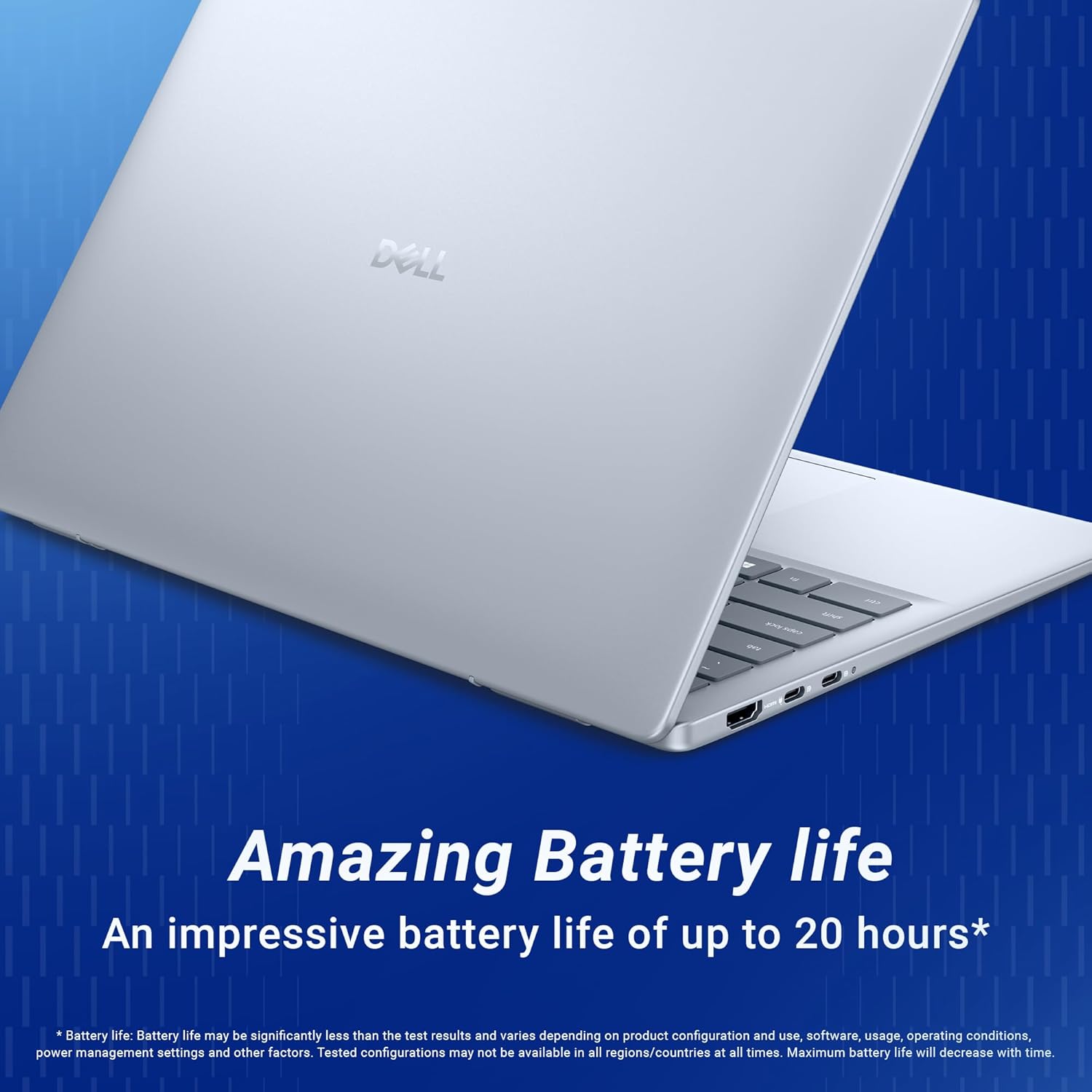 Dell 14, AMD Ryzen AI 5 340 6-core/12-thread Processor, 16GB LPDDR5X, 512GB SSD, FHD+, 14"/35.56cm, Win 11, MSO'24, Ice Blue, 1.52 Kg, [Dell 14], 300 Nits IPS, Backlit+FPS Keyboard, AI Powered Laptop