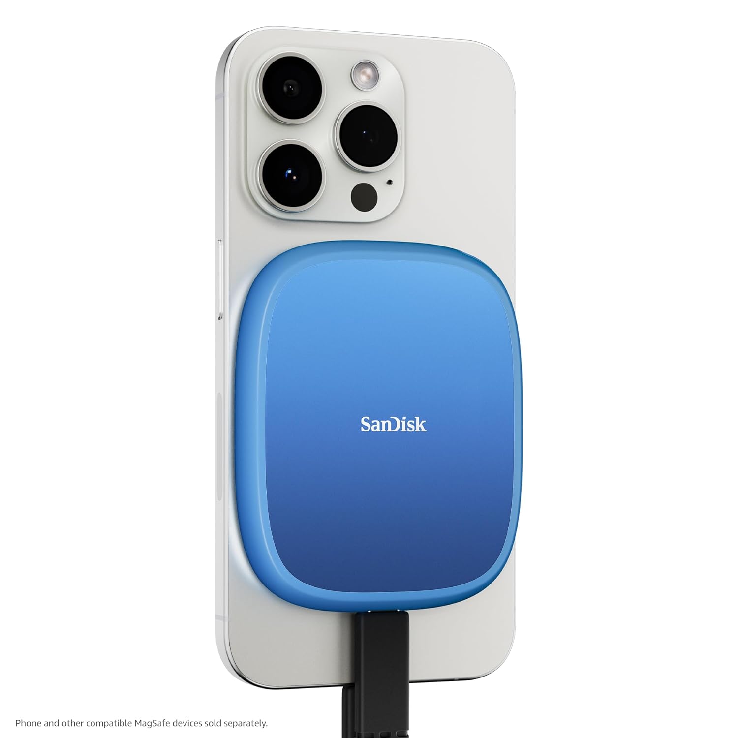 SanDisk 1TB Creator Phone SSD - Up to 1,000 MB/s - Compatible with MagSafe for Your USB-C Smartphone - Shoot in ProRes with iPhone 15 Pro/Pro Max and iPhone 16 Pro/Pro Max, 5 Y Warrant