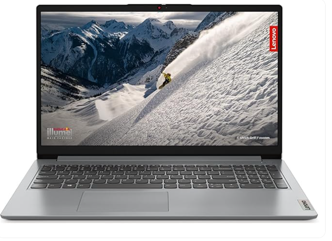 Lenovo IdeaPad 1 Intel Celeron N4500, 8GB RAM, 512GB SSD, HD 15.6″(39.6cm), Windows 11, Grey, 1.55Kg, 82LX00F7IN, 3 Month Game Pass Laptop