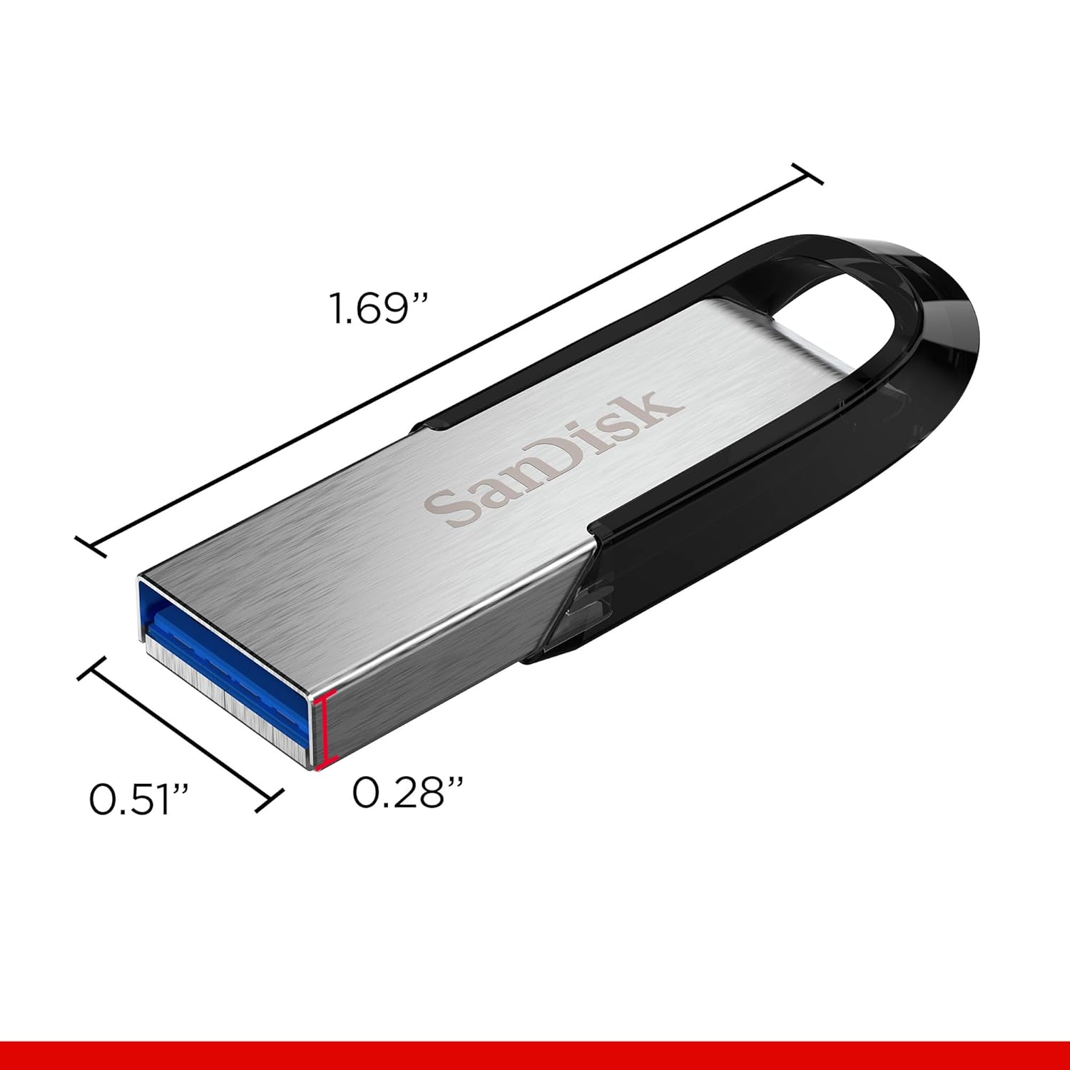  SanDisk Ultra Flair 64GB, USB 3.0, Flash Drive, Upto 150MB/s R, Pendrive, Metal, 5Y Warranty (SDCZ73-064G-I35)