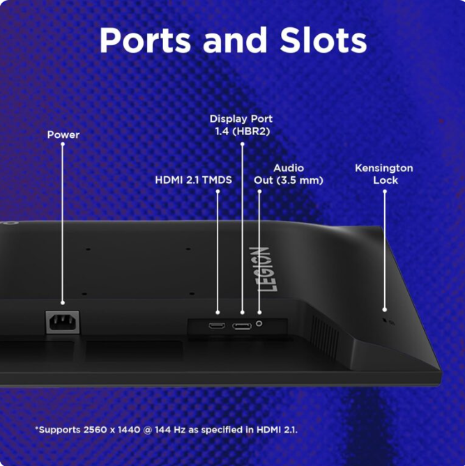 Lenovo Legion R24e | 24″ (60.9cm) FHD 180Hz Gaming Monitor | 0.5ms, AMD FreeSync, 99% sRGB, 1xHDMI 2.1 TMDS, 1xDP 1.4| Tilt, Swivel, Pivot, Height Adjust | Black | 67CCGAC4IN