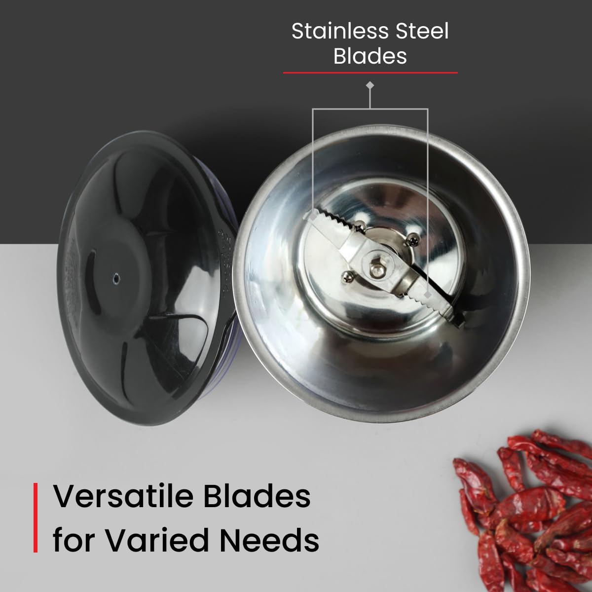 Prestige Iris 750 Watt Mixer Grinder with 4 Jars (3 Stainless Steel + 1 Juicer) | Super Efficient SS Blades | Black | 2Y Warranty | ISI Certified