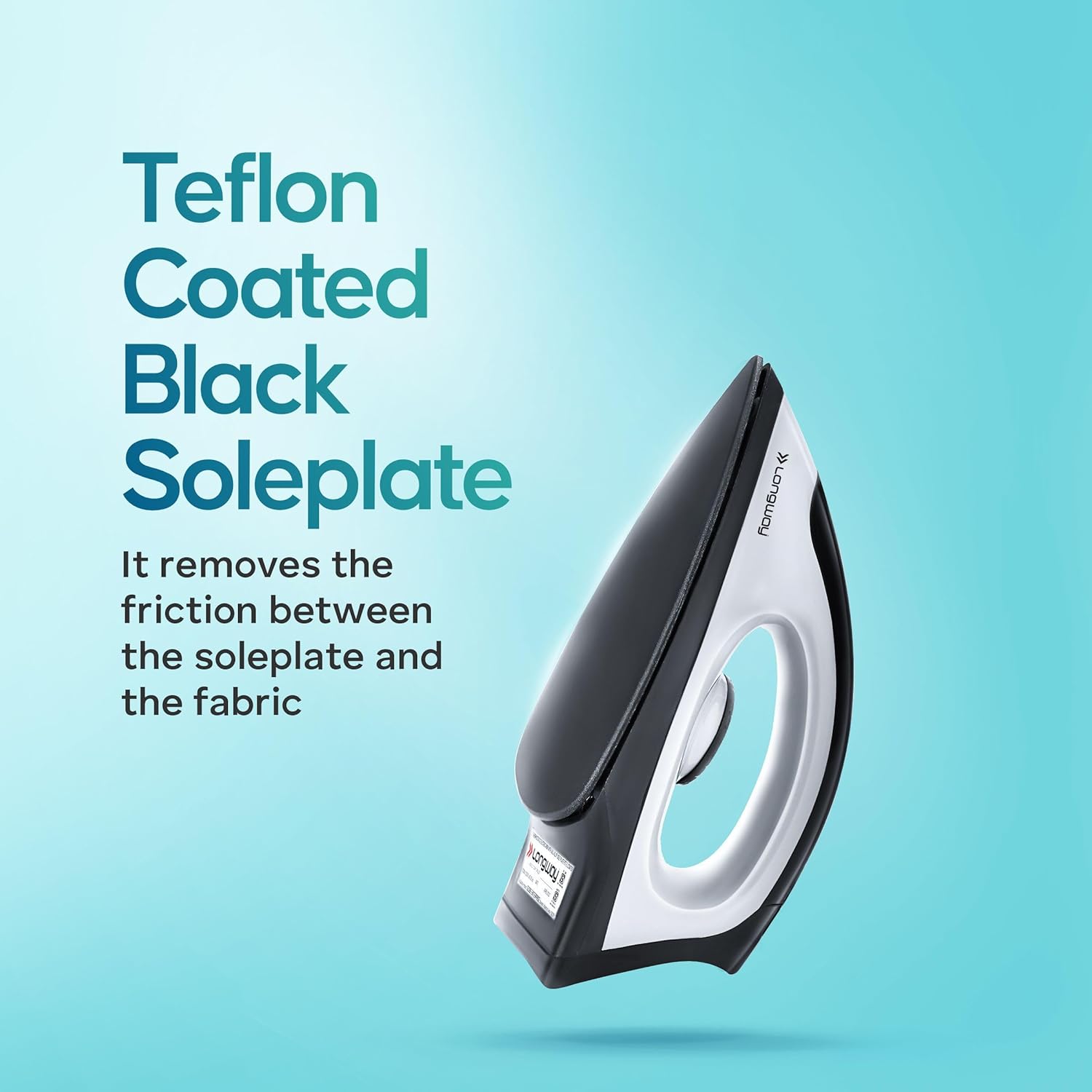 Longway Super Dlx Mixer Grinder with Kwid 1100W Dry Iron | Up to 700 Watt Powerful Motor | 3 Jars for Grinding, Mixing, Juicing | 2 Year Warranty (Black & Gray, Combo Offer)