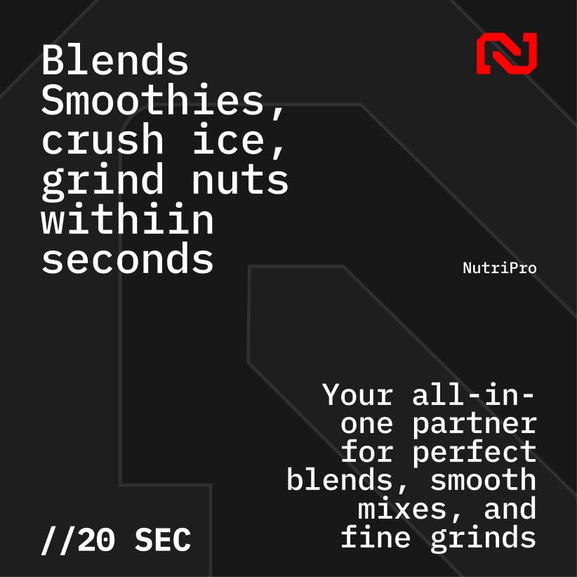 NutriPro Juicer Mixer Grinder - Smoothie Maker - 500 Watts (2 Jars & 1 Blade, Silver) - 2 Year Warranty