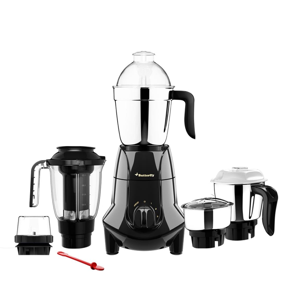 Butterfly Jet Elite Plus Mixer Grinder, 750W, 5 Jars, Grey
