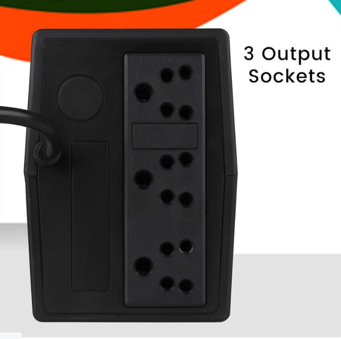 ZEBRONICS Zeb-U725 600VA UPS for Desktop/PC/Computers (not for Routers) with Automatic Voltage Regulation, Black Style Name:ZEB-U725