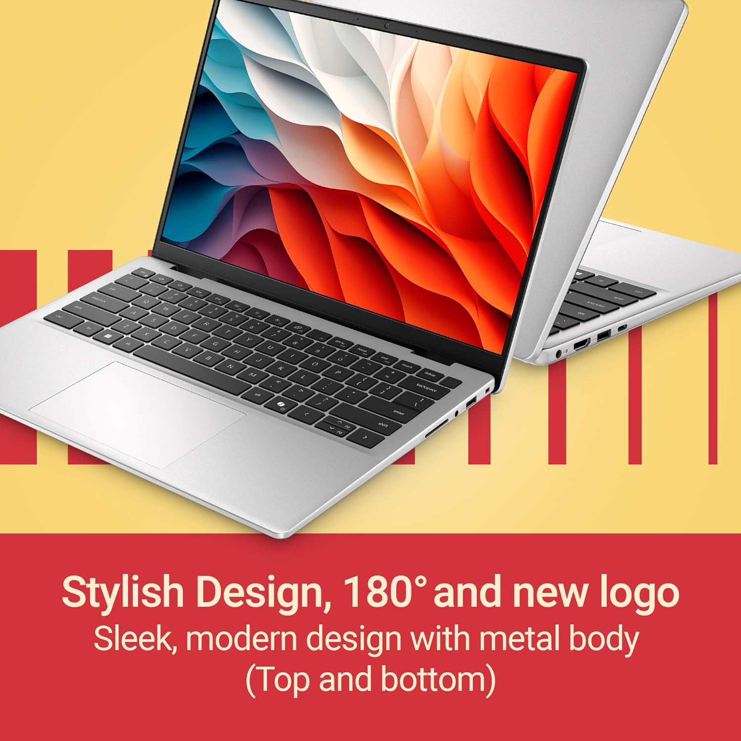 Dell 14, Intel 14th Generation Intel Core 5, (16GB DDR5, 512GB) FHD+ 14"/35.56cm 300 Nits, Backlit Keyboard + FPR, Windows 11, Microsoft Office Home 2024, Platinum Silver, 1.54Kg Thin & Light Laptop