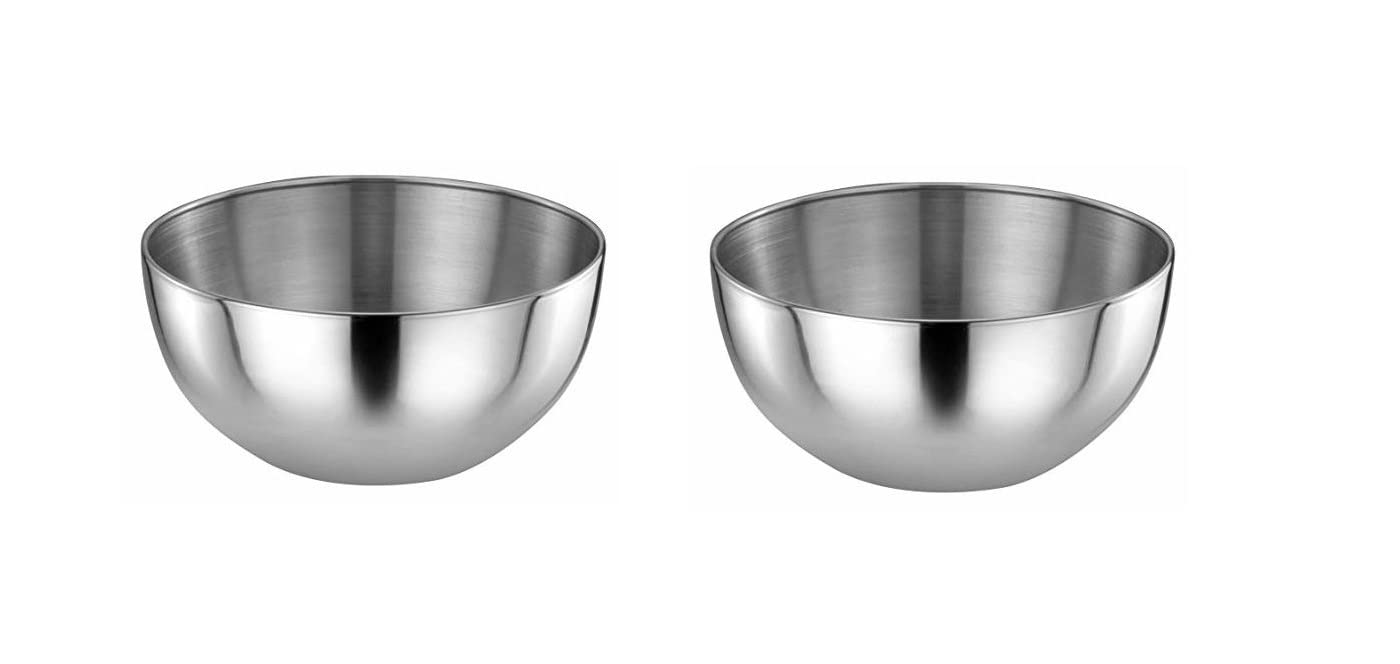 Stainless Steel Mixing Bowl-1000ml(Pack of 2)