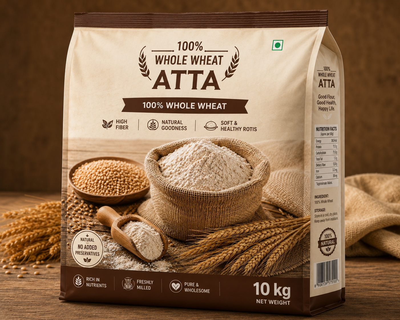 100% Whole Wheat Atta_10Kg